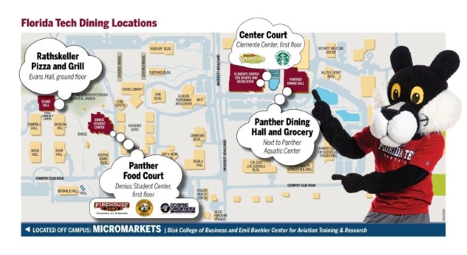 Campus Dining map image